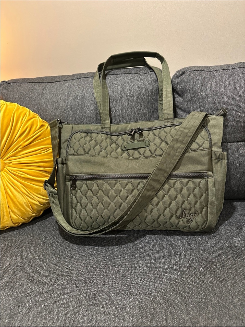 Lug calypso tote olive green